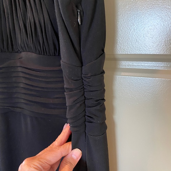 Black evening gown - worn once- like new- Sangria size info below - Picture 3 of 5